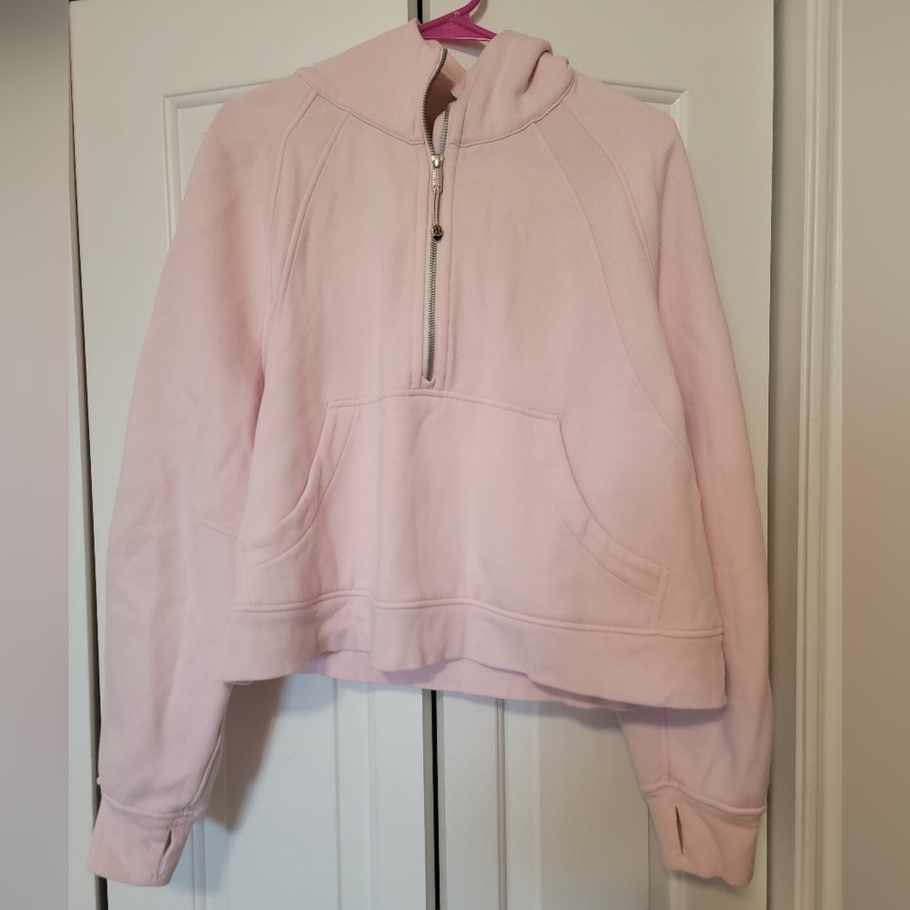 Lululemon Scuba Oversized Half-Zip Hoodie Strawberry Milkshake Sz XL/XXL - Picture 6 of 16